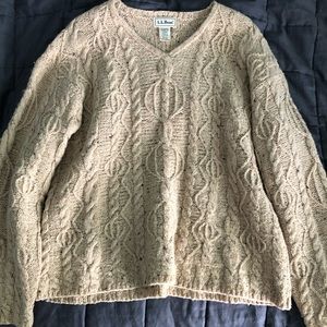 ll bean cable knit sweater